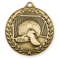 SB Soccer Wreath Medal