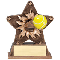 Starburst Tennis Resin Trophy