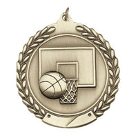 Wreath Basketball Medal