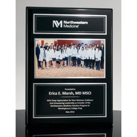 Executive Photo Plaque Ebony with Silver