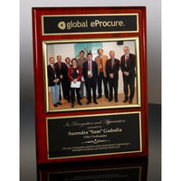 Executive Photo Plaque Rosewood with Gold
