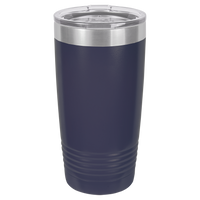 Navy Blue 20 oz Tumbler with Lid
