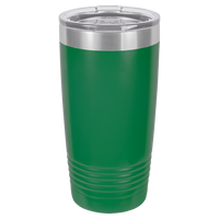 Green 20 oz Tumbler with Lid