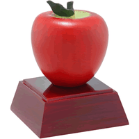Apple Painted Resin Trophy