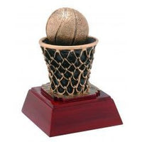 Basketball Hoop Resin Trophy