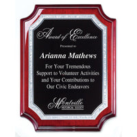 The Carlisle Plaque Rosewood with Silver Accent