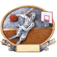 Driving Down The Court! Basketball Resin - Male