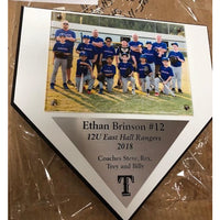Home Plate Plaque with 5x7 Picture