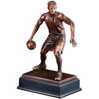 Bronze Electroplate Basketball Male Statue