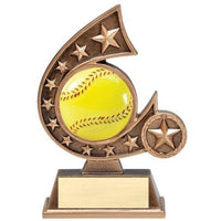 Swoosh Softball Resin Trophy