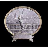 Tennis Oval Plate Award